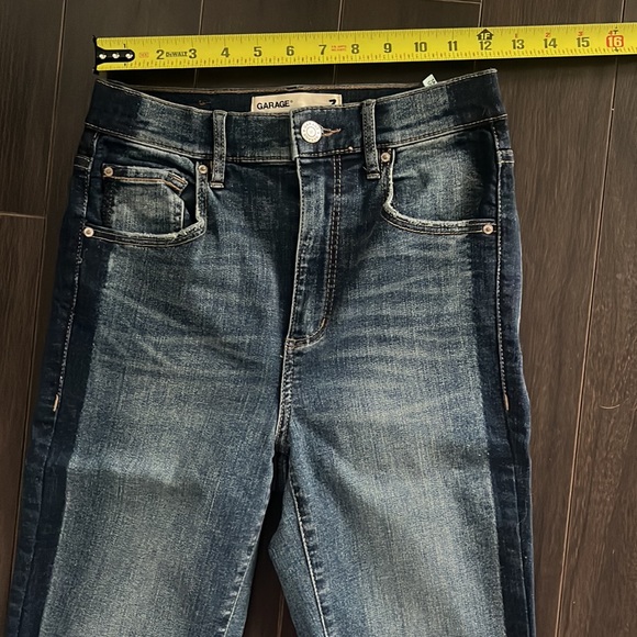 NWOT Garage Ultra High-rise two-tone demon (stretch) skinny jeans - Picture 3 of 6
